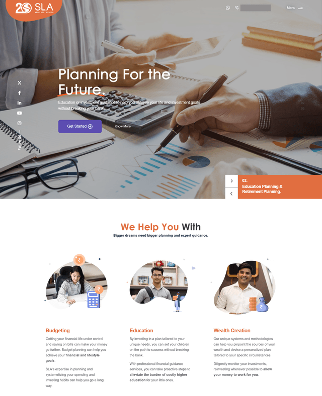 Financial Services Website